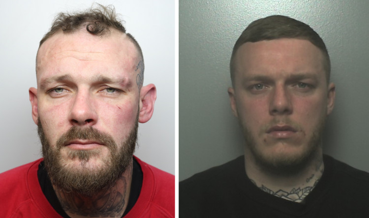 Liam Marshall (left) and Jake Marshall (right) have both been jailed after cash and drugs were discovered in Stoke-on-Trent (Staffordshire Police).