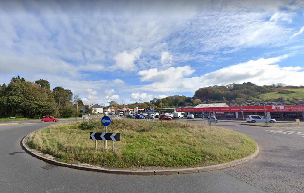 The A35 East Road roundabout in Bridport (photo credit: Google Maps)