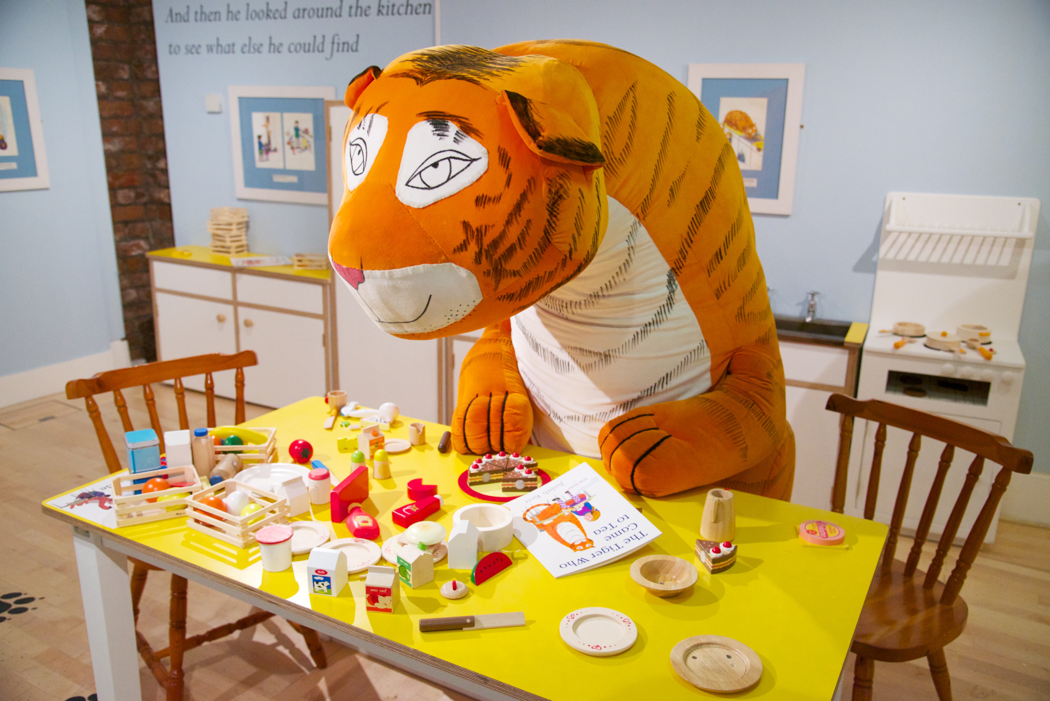 The Tiger Who Came to Tea exhibition at Seven Stories, the National Centre for Children’s Books (photo credit: Damien Wootten)