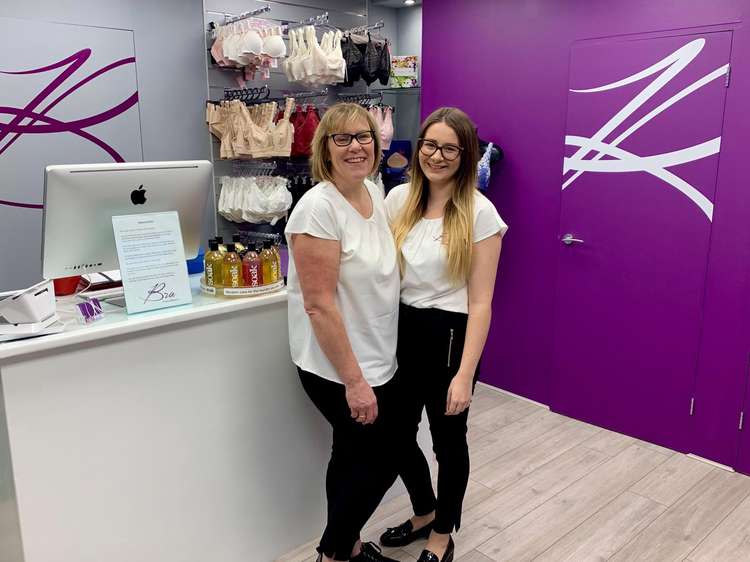 Julie Blanche (left) and Kayleigh Smith (right) at the Bra Consultancy on Edward's Walk in Maldon