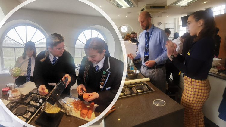 Burnham students were able to their culinary skills to the test at Anglia Ruskin University. (Photos: Ormiston Rivers Academy