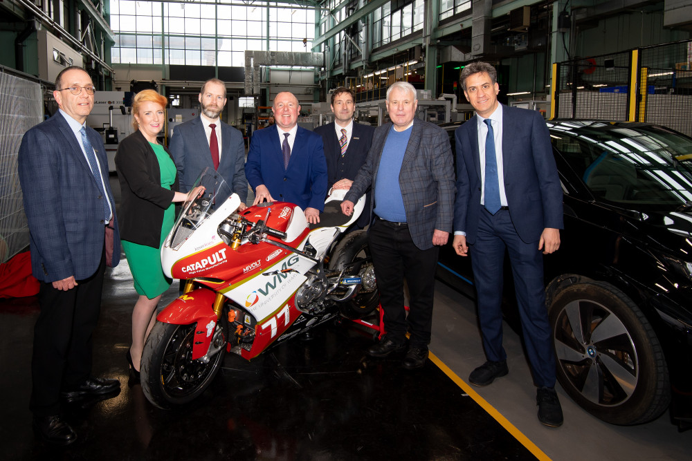 Jonathan Ashworth (first from left), Labour shadow ministers and councillors at Warwick Manufacturing Group (image via Coventry City Council)