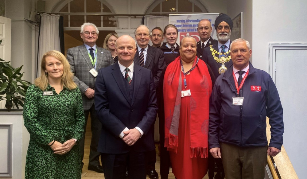 The launch was attended by Warwickshire Lord Lieutenant, Warwickshire Police Crimes Commissioner, representatives of Warwick and Stratford-on-Avon District Councils and armed forces personnel (image via Warwick District Council)