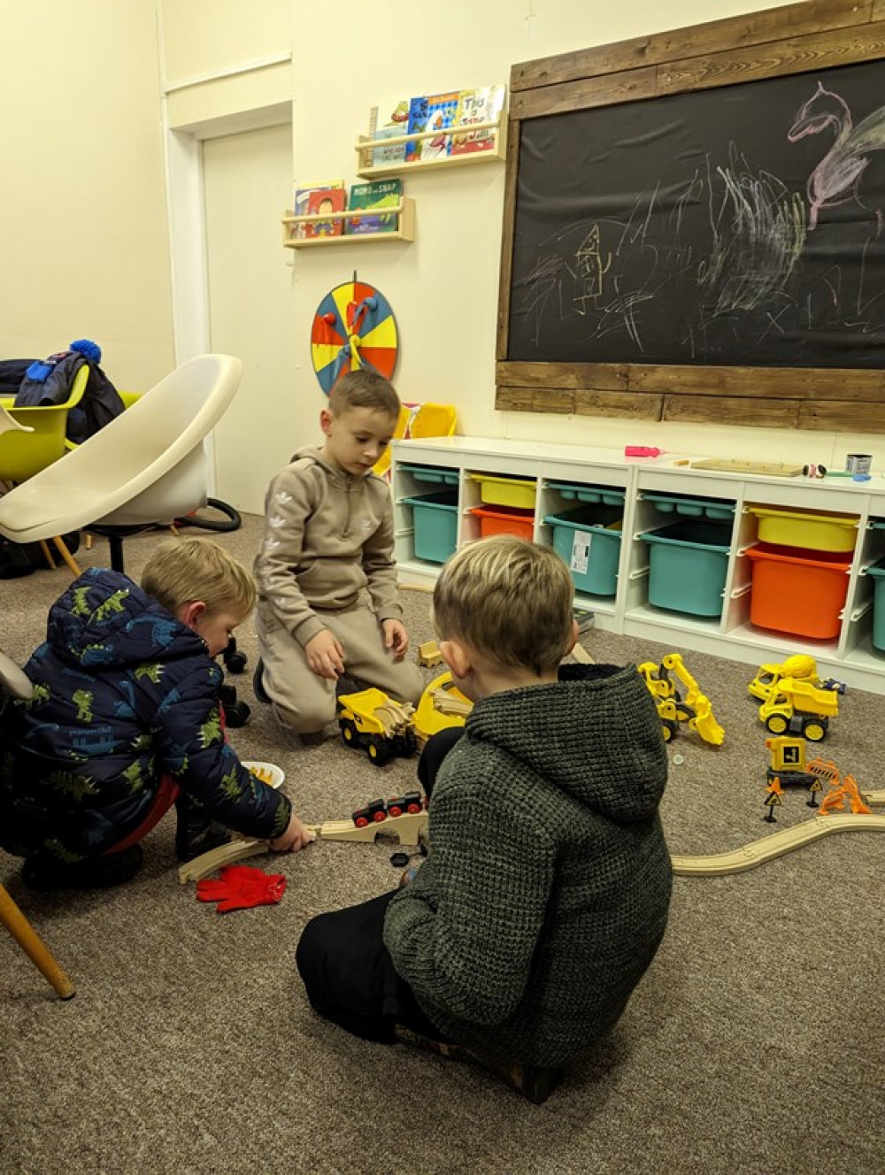 Young residents at the tower blocks enjoy the new facility. 