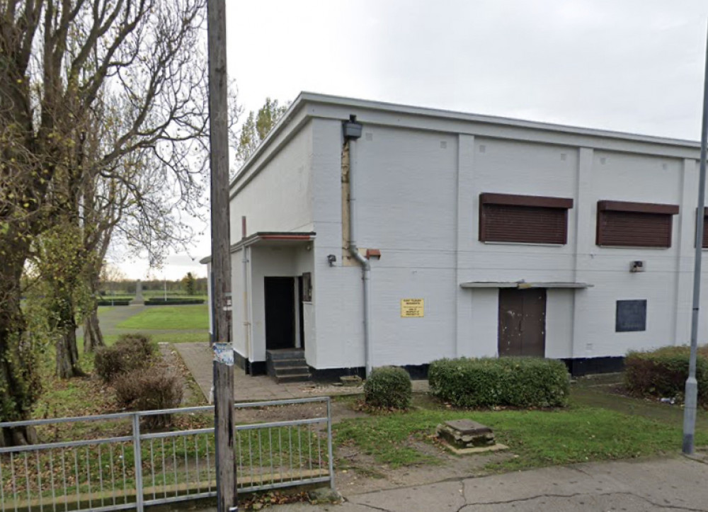 The rear of the village where the fire was started