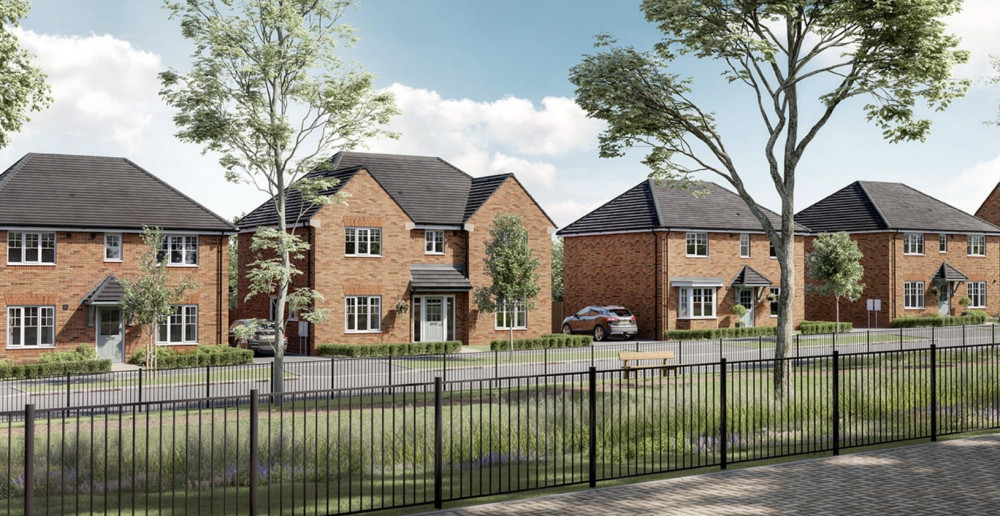 An artist's impression of what the new Money Hill homes could look like when completed. Image: Taylor Wimpey
