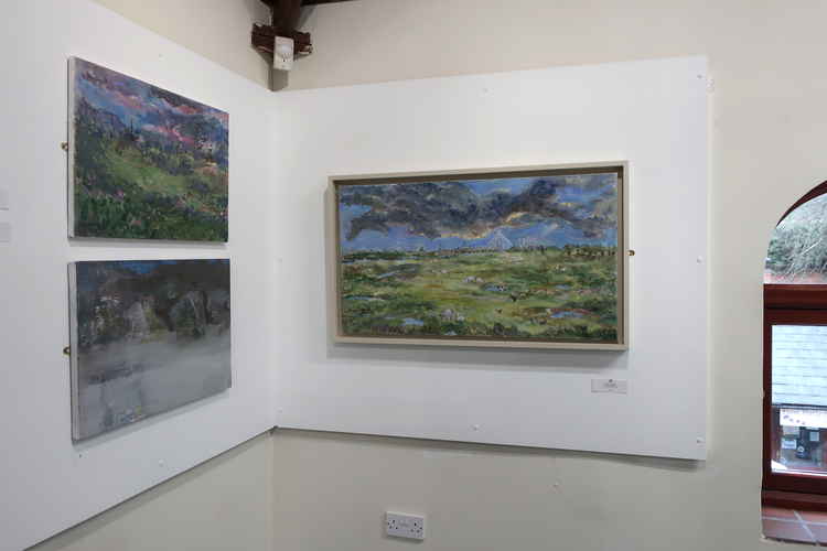 'Smoke', 'Subside', 'Estuary from Flint' by Gillian Robertson