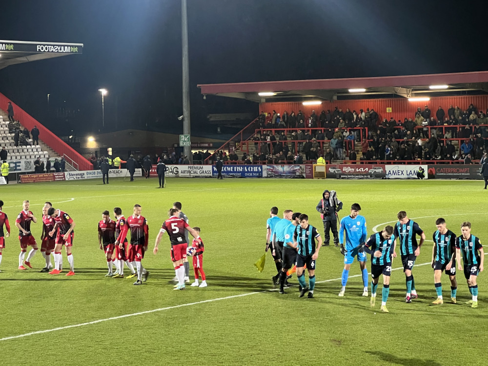 Stevenage 1-0 Crewe Alexandra. CREDIT: @laythy29