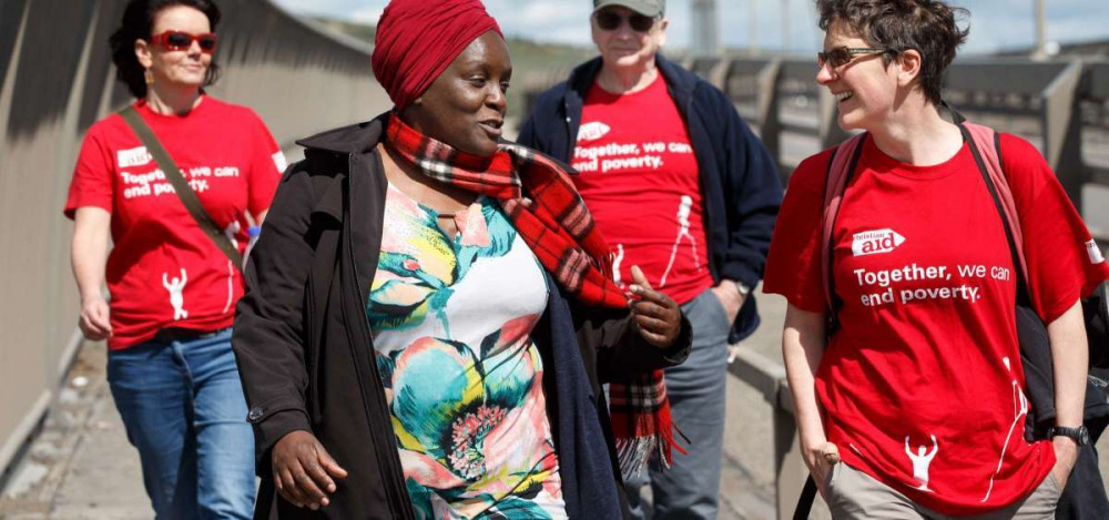 Joing christian aid on the North Staffs Walk.