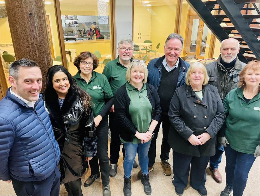 Councillors met with representatives of Warwick District Foodbank (image via Warwick District Council)
