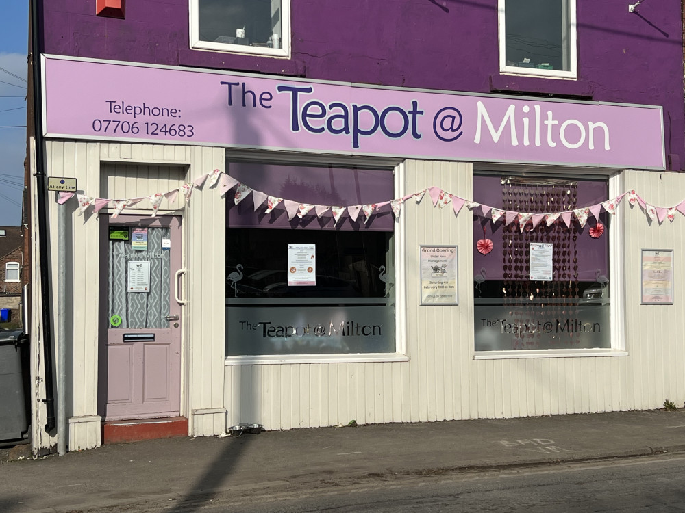 The Teapot at Milton, Millrise Road, opened on 4 February (Sarah Garner).