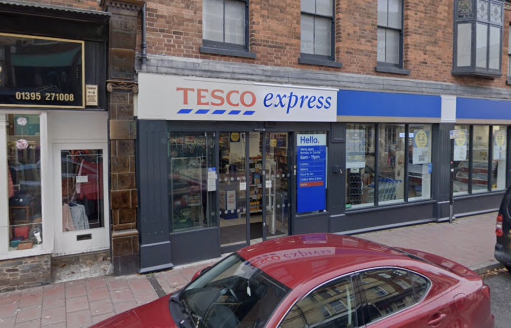 Tesco Express, Rolle Street, Exmouth (Google Maps) Tesco Express, Rolle Street, Exmouth (Google Maps)