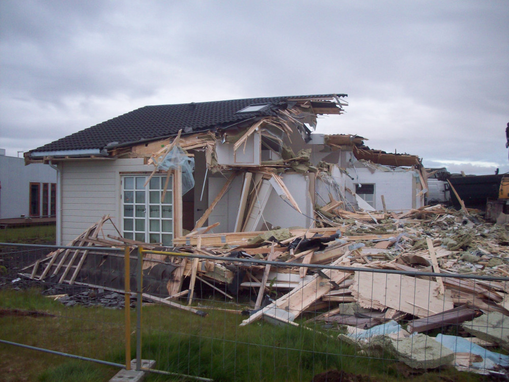 A man has been fined over £6,000 for illegally demolishing his house. Photo: Jóhann Heiðar Árnason.