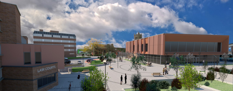 Plans for a new history centre in Crewe, on the site of the town's former library, next to Memorial Square – were given the go ahead on Wednesday 15 March (Cheshire East Council). Plans for a new history centre in Crewe, on the site of the town's former library, next to Memorial Square – were given the go ahead on Wednesday 15 March (Cheshire East Council).