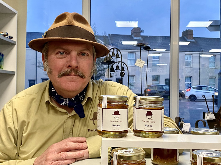 David McDowell - otherwise known as Ashby's Bee Farmer pictured before his talk at the offices of Coalville CAN. All photos: Ashby Nub News David McDowell - otherwise known as Ashby's Bee Farmer pictured before his talk at the offices of Coalville CAN. All photos: Ashby Nub News