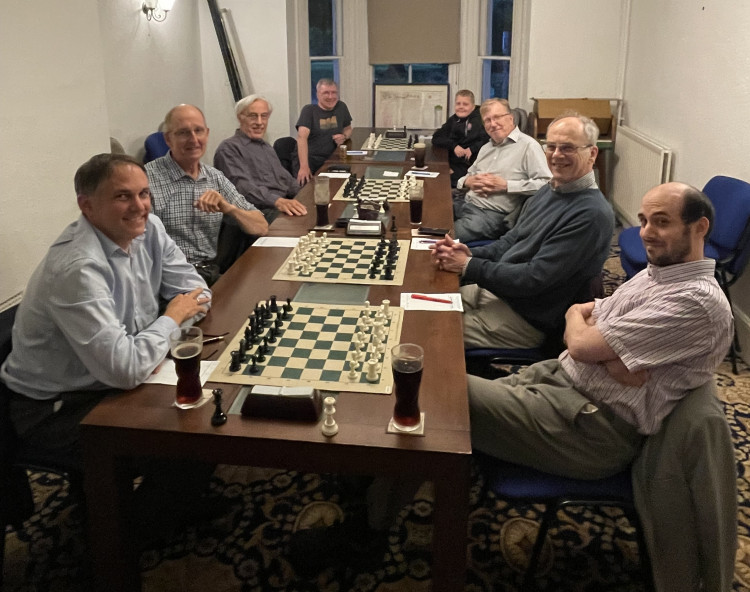 Kenilworth's A and B teams in recent match action. From left - Ben Graff, Phil Wood, Bernard Charnley, Mike Donnelly, Jude Shearsby, Mark Page, Andy Baruch and Josh Pink (image supplied)