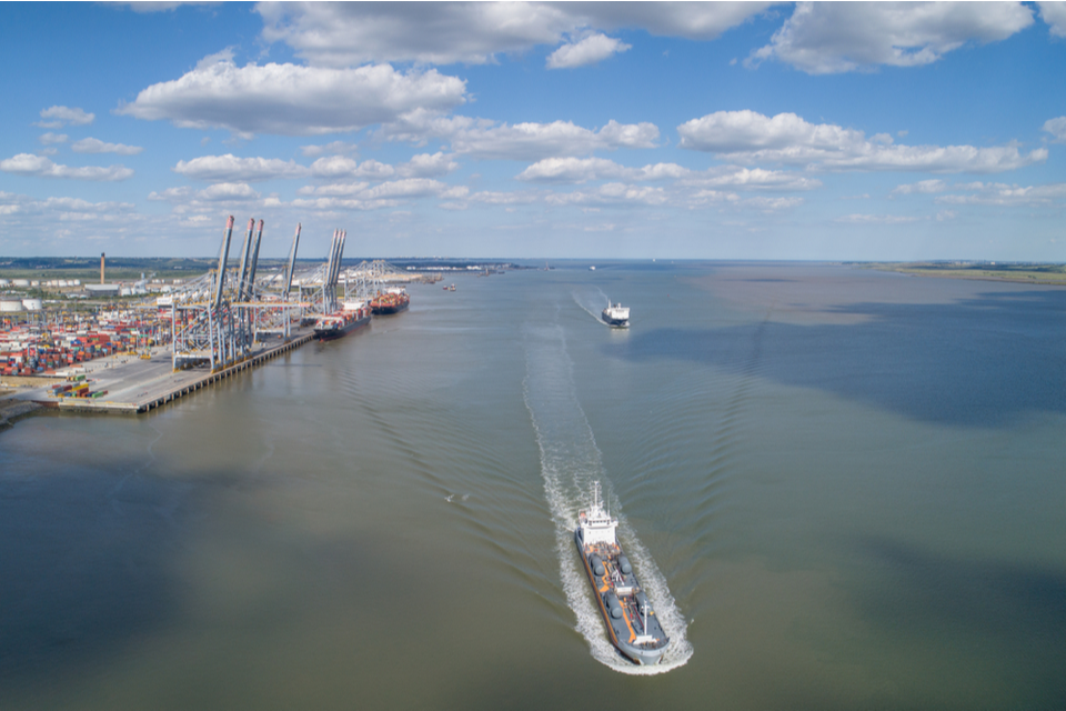 The Thames Freeport, including London Gateway (pictured) will attract new business to the borough it is hoped. 