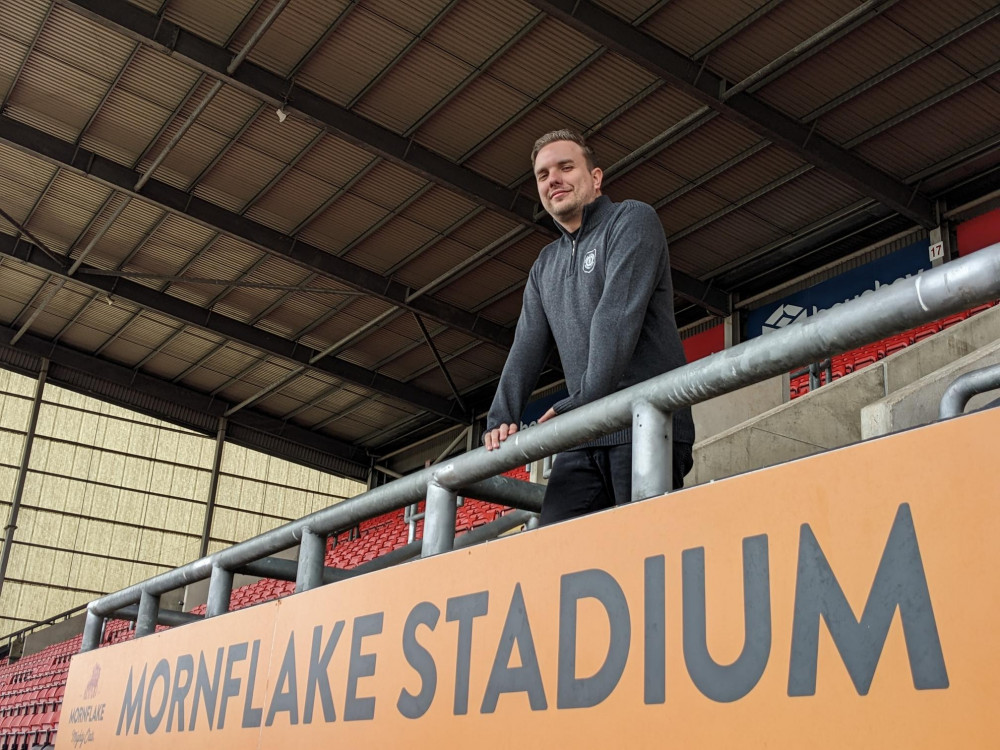 James Beckett - head of commercial at Crewe Alexandra (Image - Nub News)