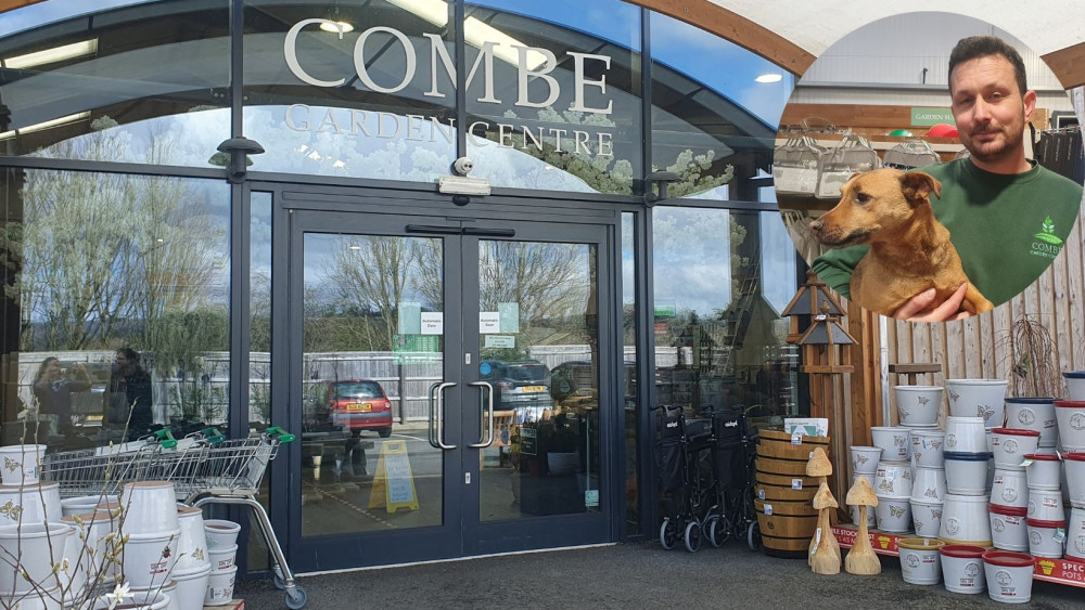 The Combe Garden Centre (Nub News) and (insert) its manager, James Trevett (Nub News)