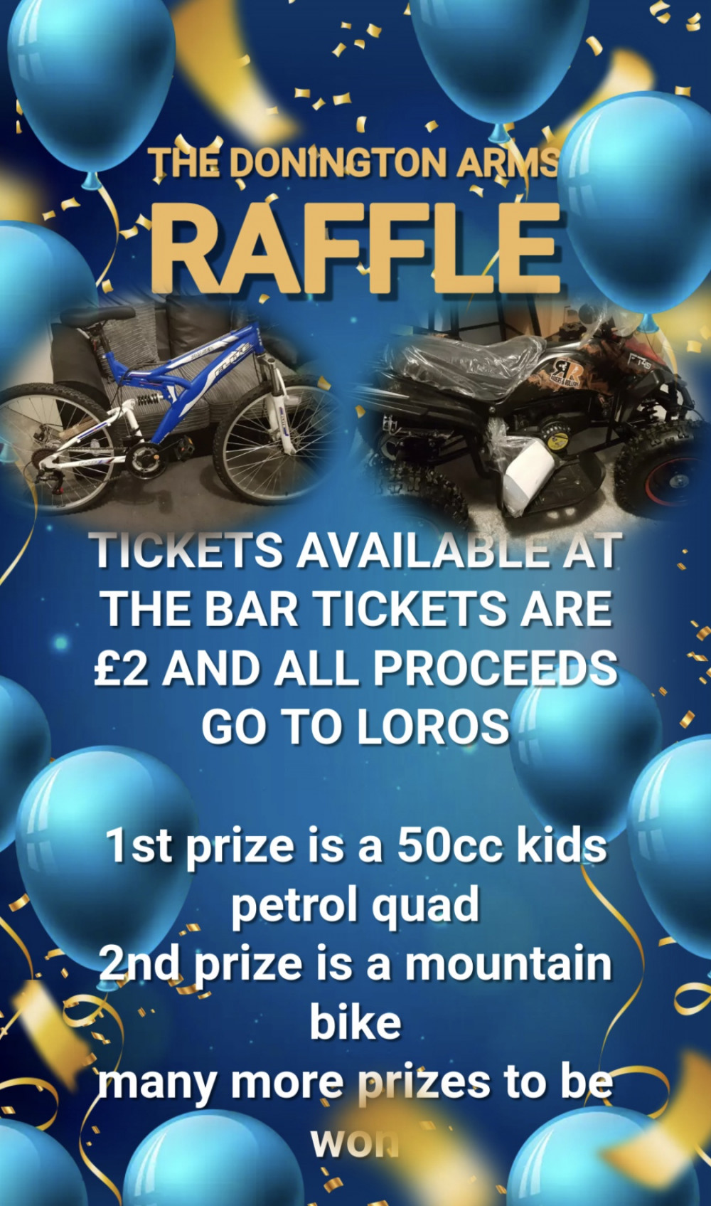 BLASTFEST in aid of LOROS at The Donington Arms, Donington Le Heath, near Coalville