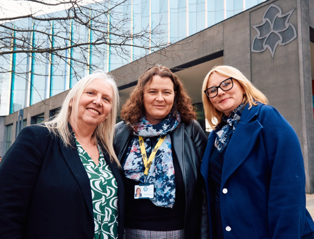 Leading Digital Transformation programme, L to R, Dr Ann Mulhaney, MMU, Ruth Hailwood, Made Smarter, Mandy Parkinson, MMU (Photo: Made Smarter)