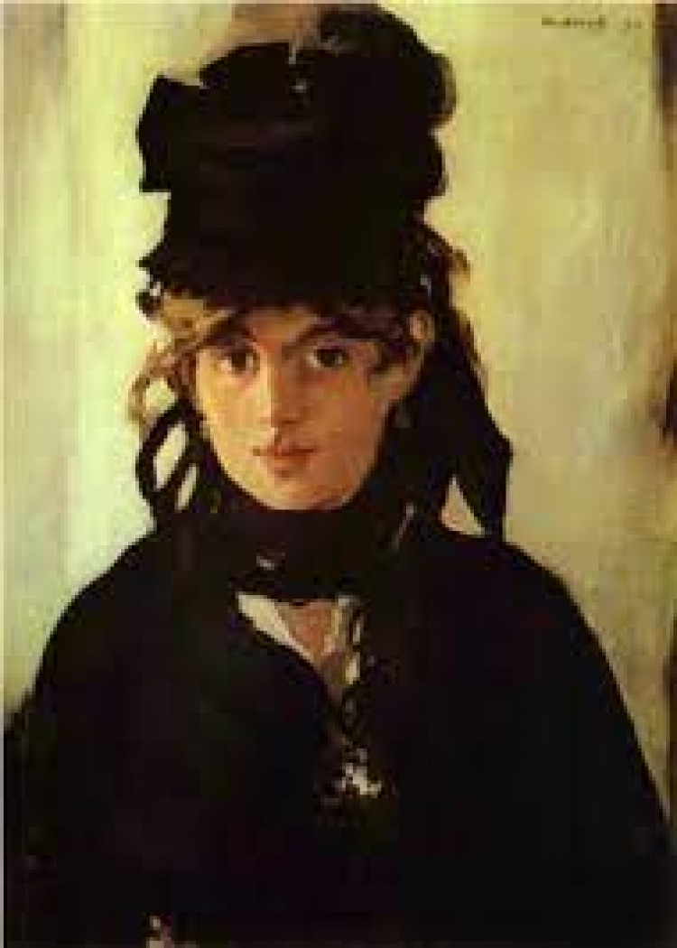Berthe Morisot with a Bouquet of Violets, by Edourd Manet