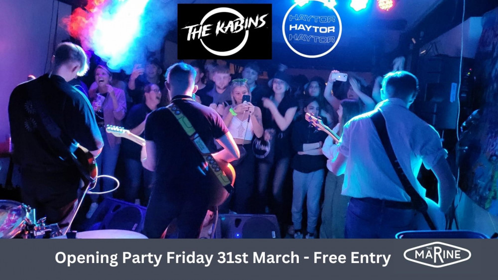 The Kabins & Haytor at the Marine Sidmouth’s Opening Party