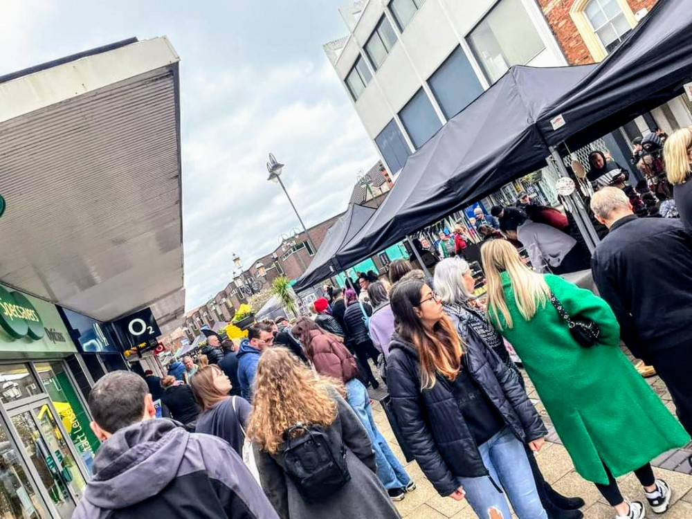 Crewe Makers Market, located on Market Square, Market Street and Victoria Street - enjoyed an 'absolutely incredible turnout' on Sunday 19 March (Nub News).