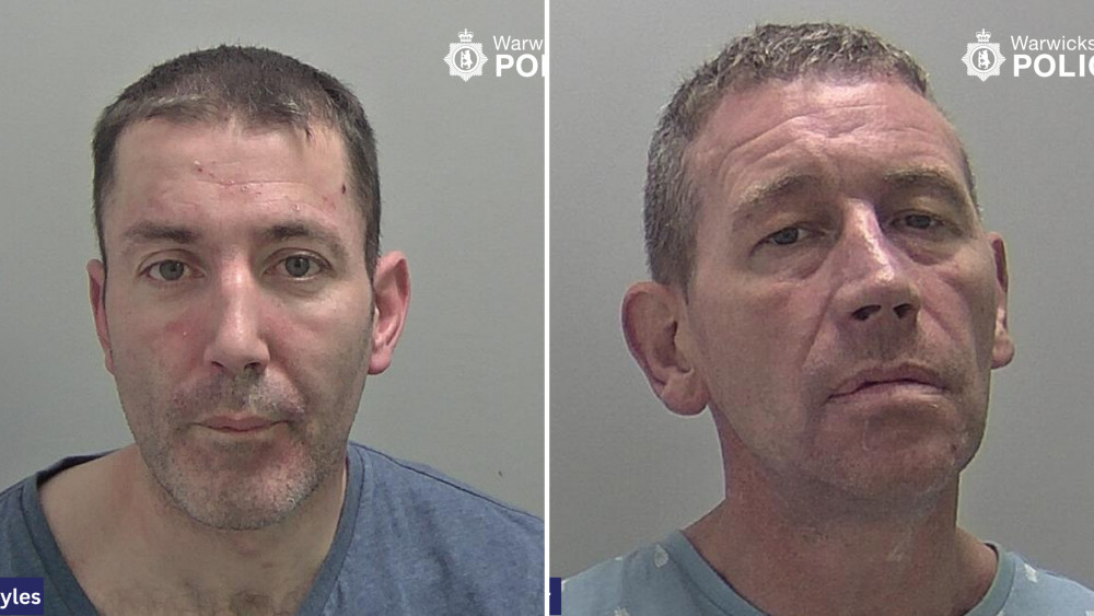 Trevor Myles was jailed for 42 weeks, and Arthur Fear for 45 weeks (images via Warwickshire Police)