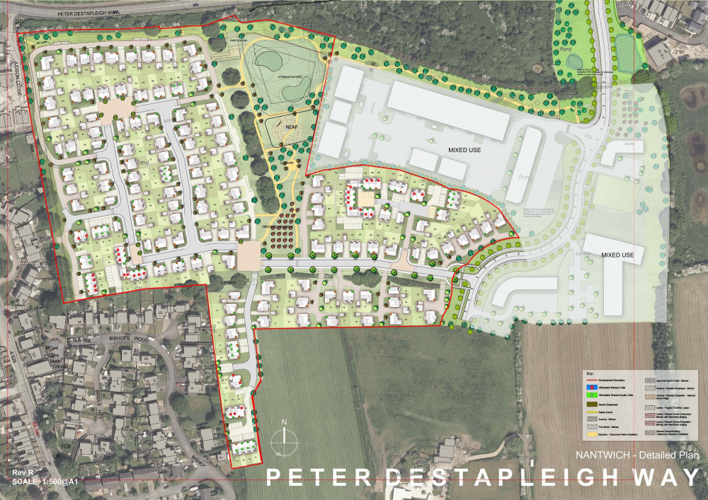 Site Plan for the controversial Marylands Park development (Image - David Wilson Homes)