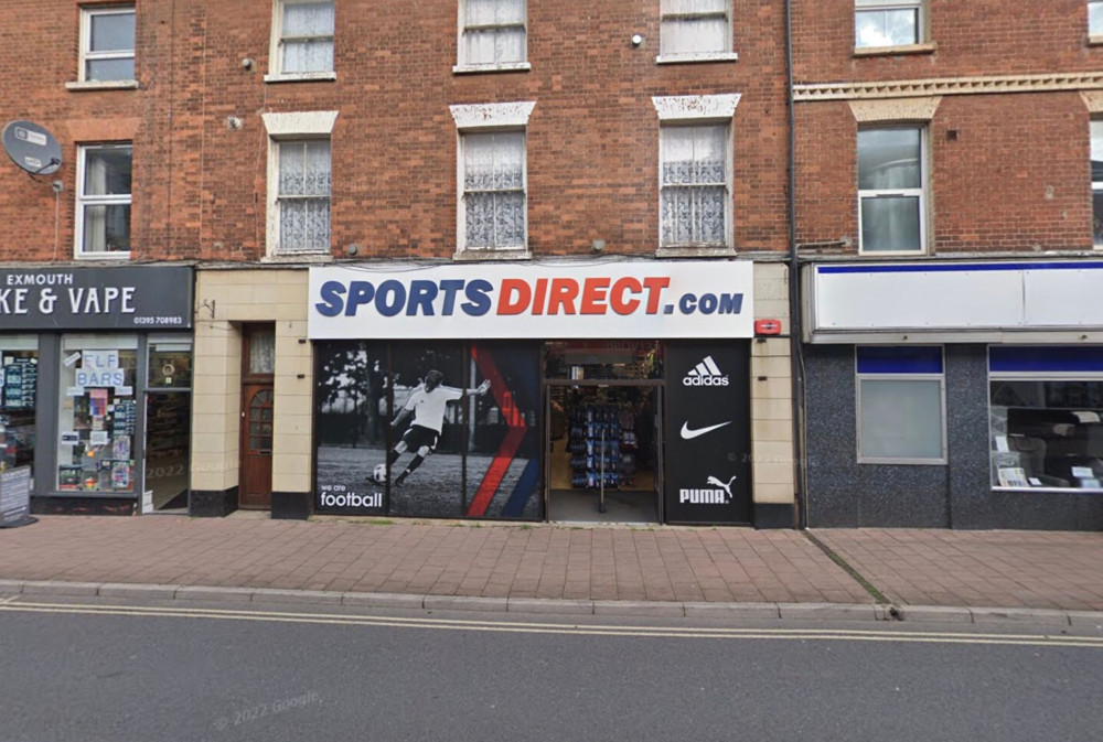 Sports Direct, Rolle St, Exmouth (Google Maps)