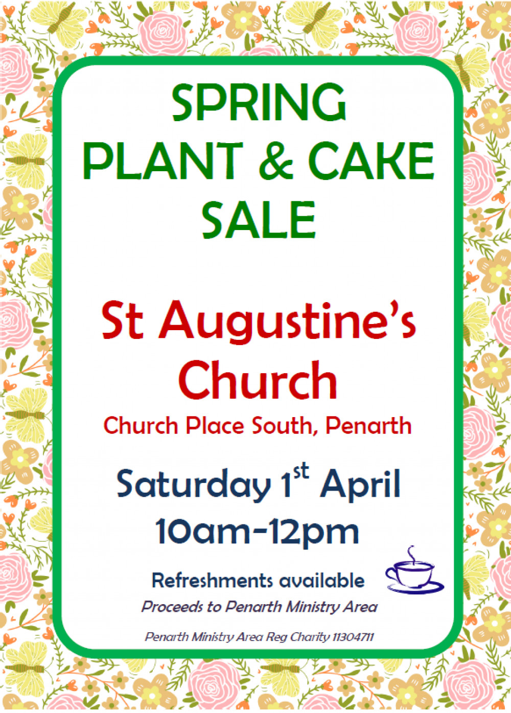 Spring Plant and Cake Sale