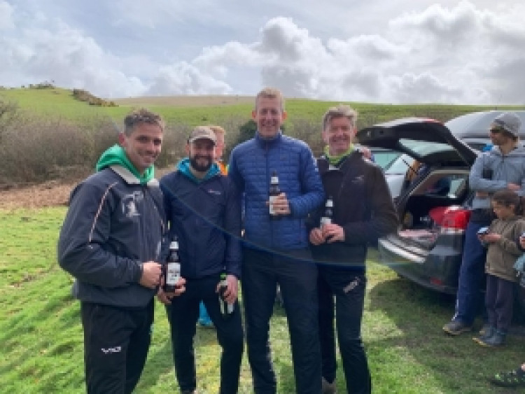 Members of Axe Valley Runners at Meldon Skyline fell race