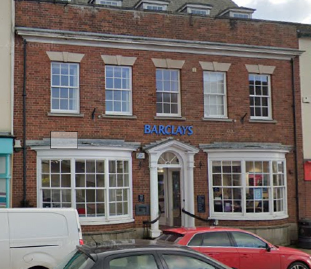 Barclay's Bank in Honiton (Google Maps) 