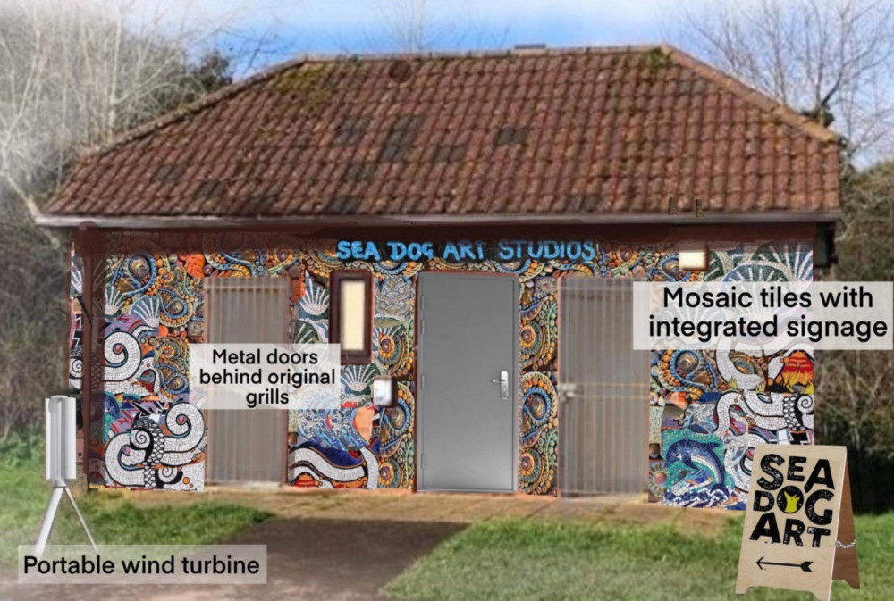The outside of the building would be decorated with a mosaic mural (Planning documents/ Anna Fitzgerald)