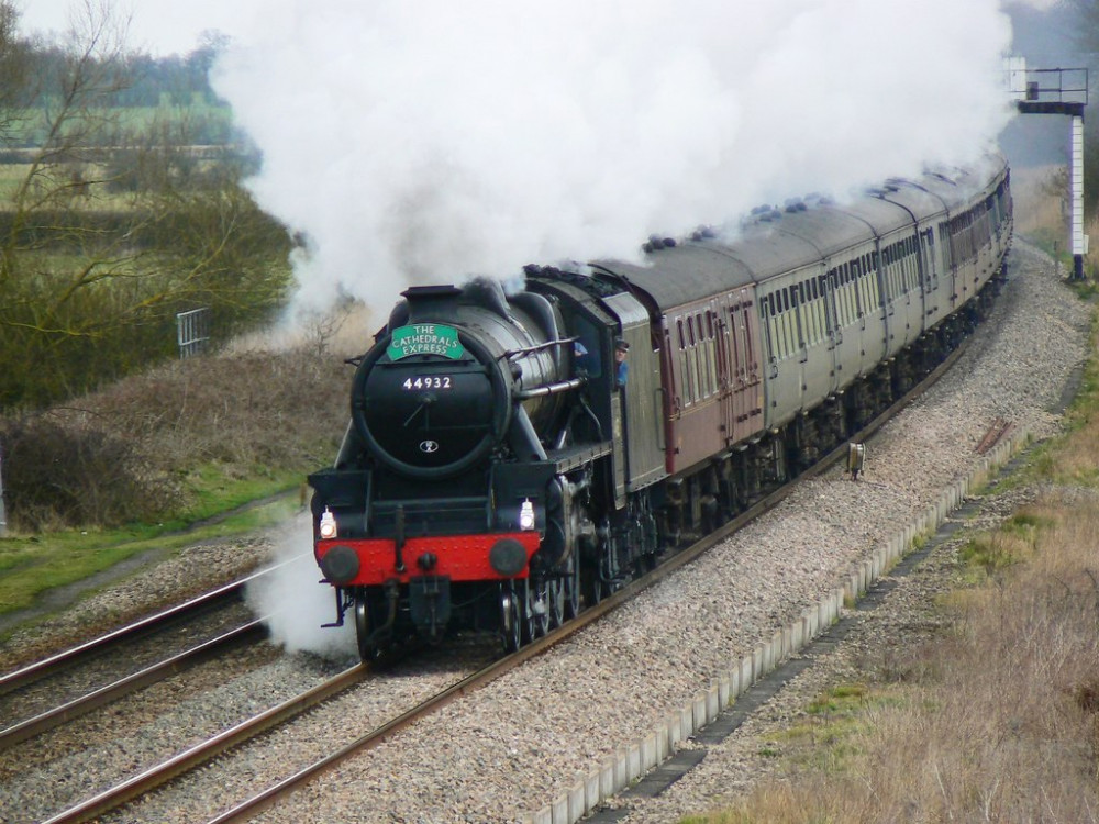 The excursion will be hauled by Black Five class No. 44932