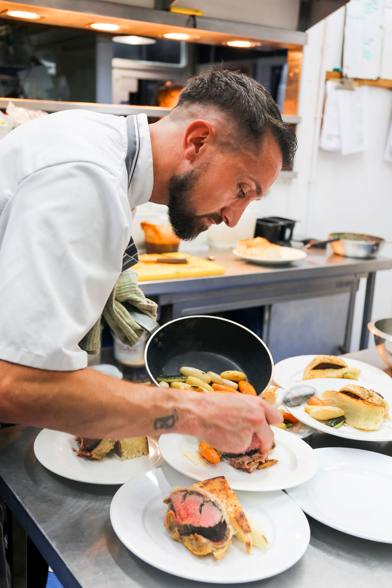 Head chef Colin serves up the special menu