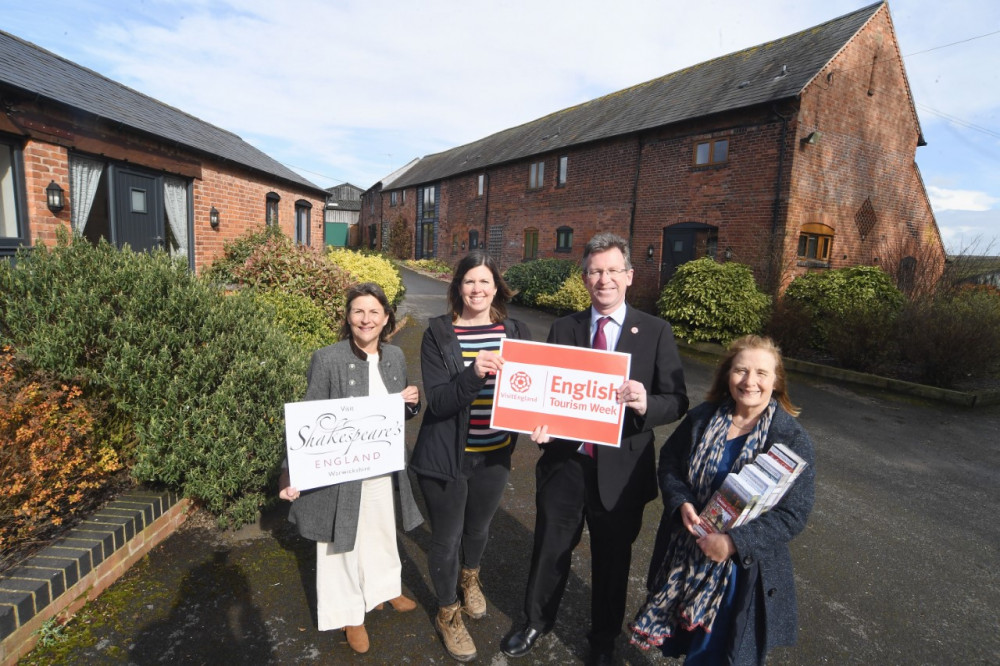 From left - Helen Peters, Zoe Bell, Sir Jeremy Wright MP, Cllr Alix Dearing (image via Advent PR)