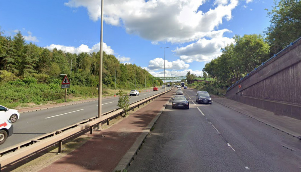 The A50 will close at 9pm tonight for resurfacing works (Google).