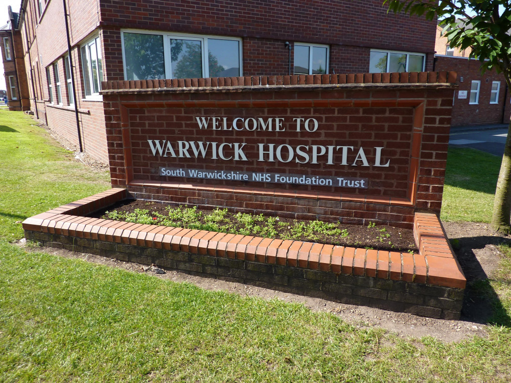 Warwick Hospital's A&E department flooded yesterday (image via NHS SWFT)