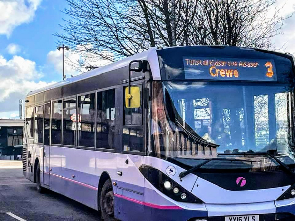 On Monday 27 March, First Potteries announced it was stepping in to provide a service every 30 minutes from Crewe Bus Station to Leighton Hospital (Ryan Parker).