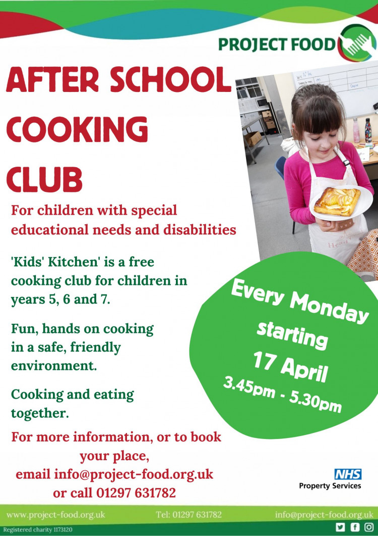 Kids Kitchen sessions will return to Axminster after the Easter holidays