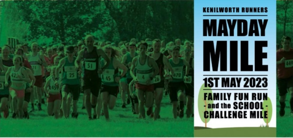 The May Day Mile and Schools Race will take place in Abbey Fields on May 1 2023 (image via Kenilworth Runners)