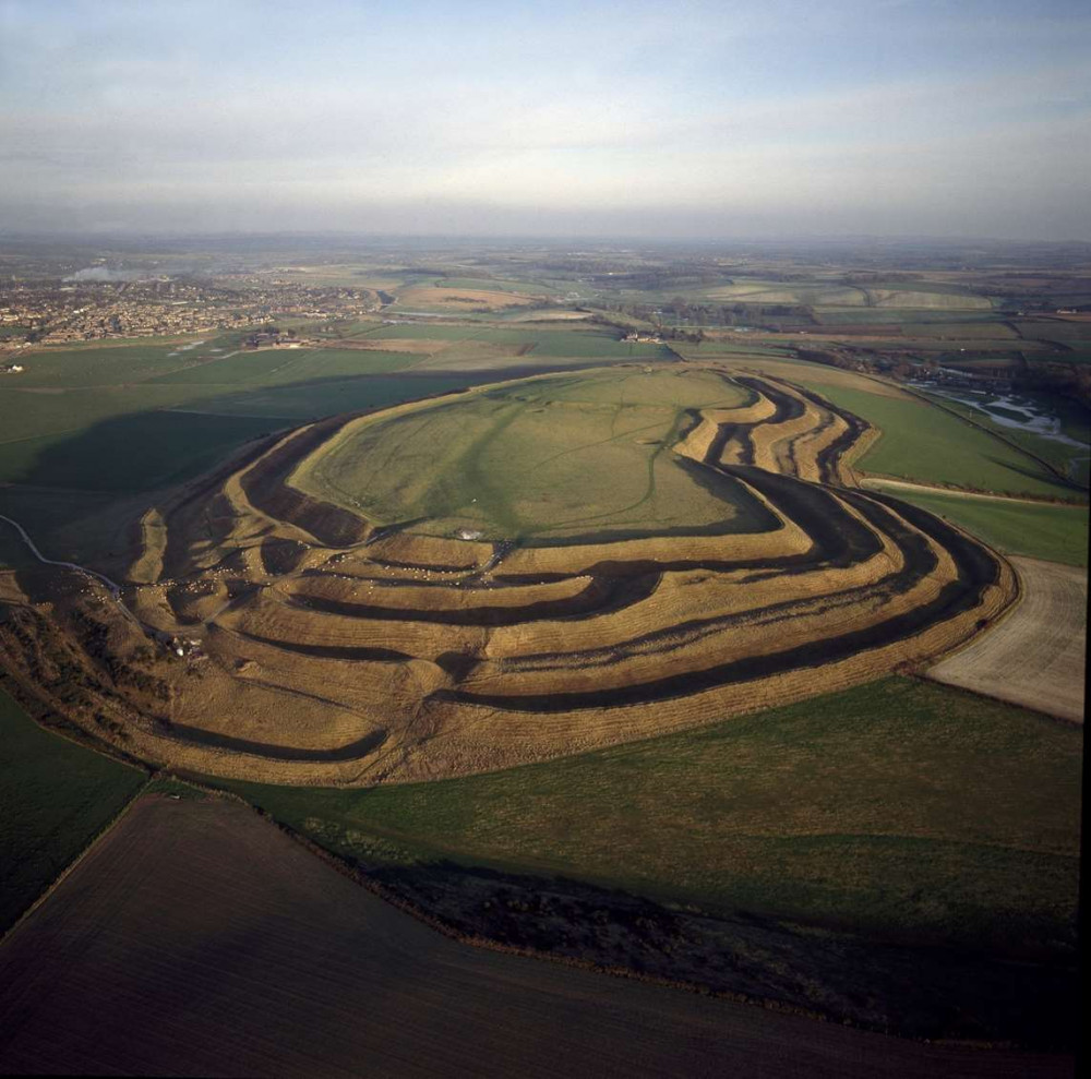 Maiden Castle near Dorchester (photo credit: English Heritage)