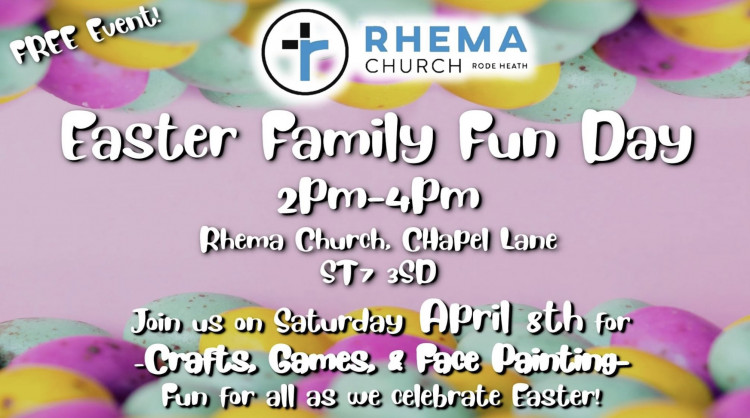 There's a free Easter event at Rhema Church in Rode Heath next weekend. (Photo: Rhema Church) 