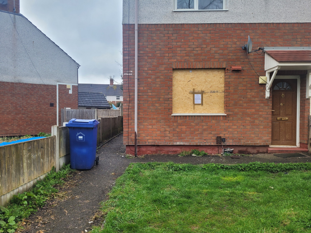 The property in Cross Heath, Newcastle-under-Lyme, was issued a three-month closure notice on Tuesday 28 March (LDR).