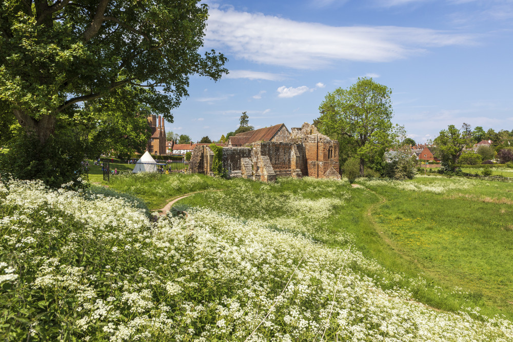 Kenilworth Castle is one of 100 sites to receive a new meadow (image via English Heritage)