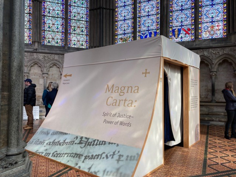 The Magna Carta in Salisbury Cathedral (Winnie Cameron) 