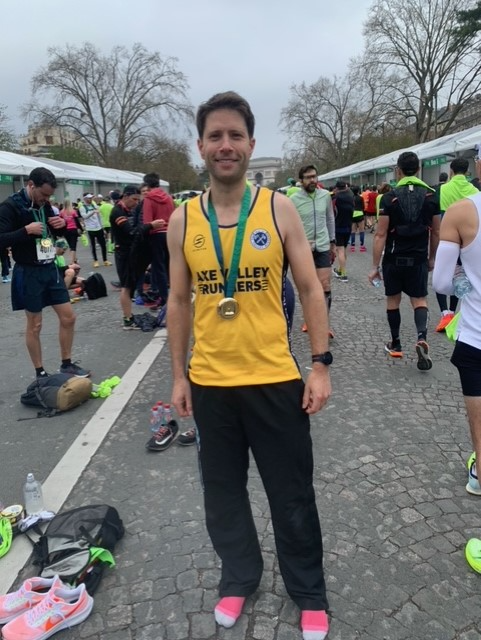 David Cull after the Paris Marathon