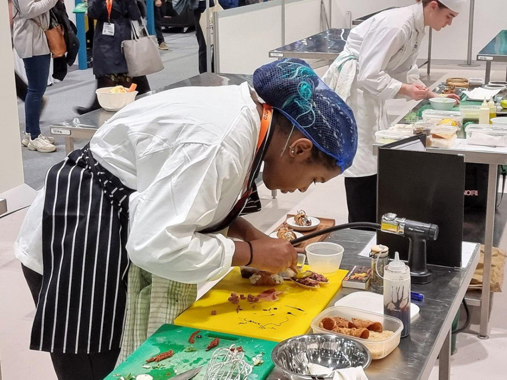 Catering students from Richmond upon Thames College have a fine future after claiming a series of top awards at the International Salon Culinaire. Credit: Richmond College.